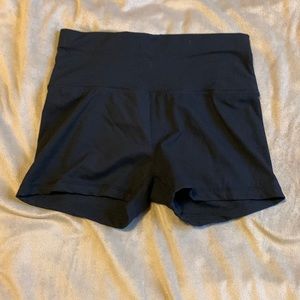 Black spandex shorts